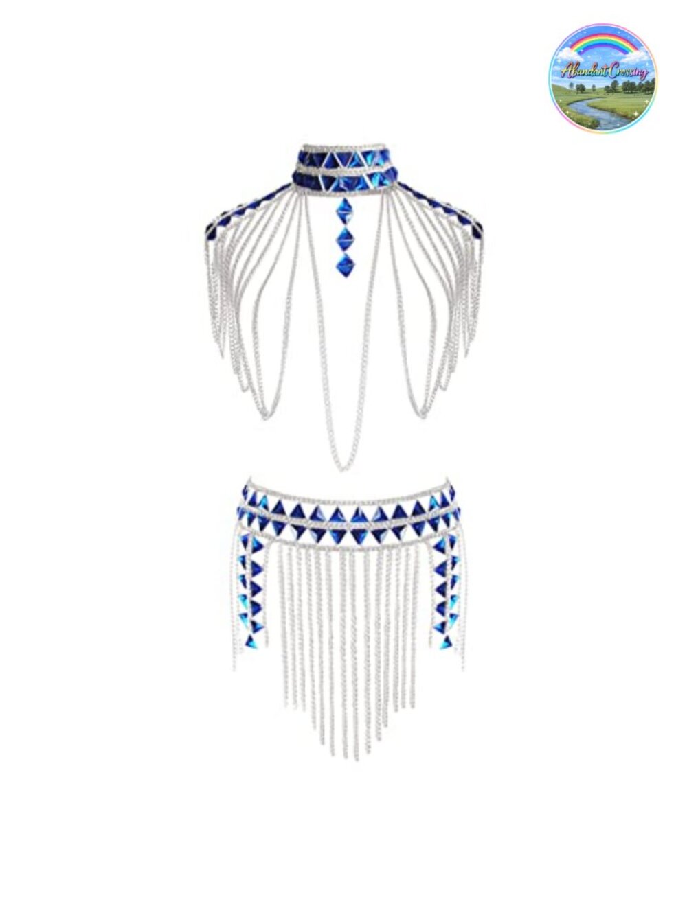 Adjustable Rhinestone Metal Body Chain Sexy Suit Jewelry